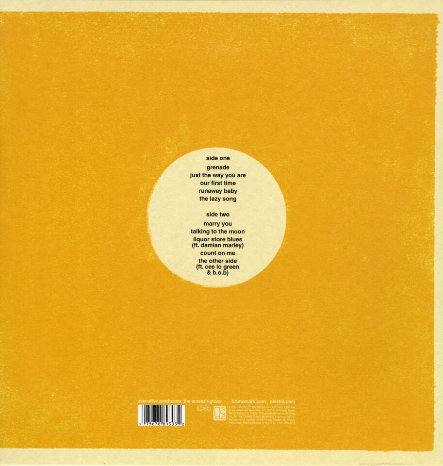 Bruno Mars – Doo-Wops & Hooligans Plak