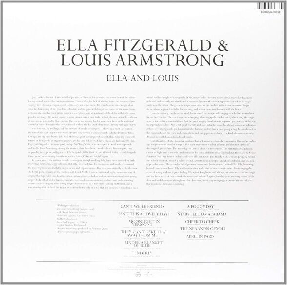 Ella Fitzgerald, Louis Armstrong - Ella And Louis Plak