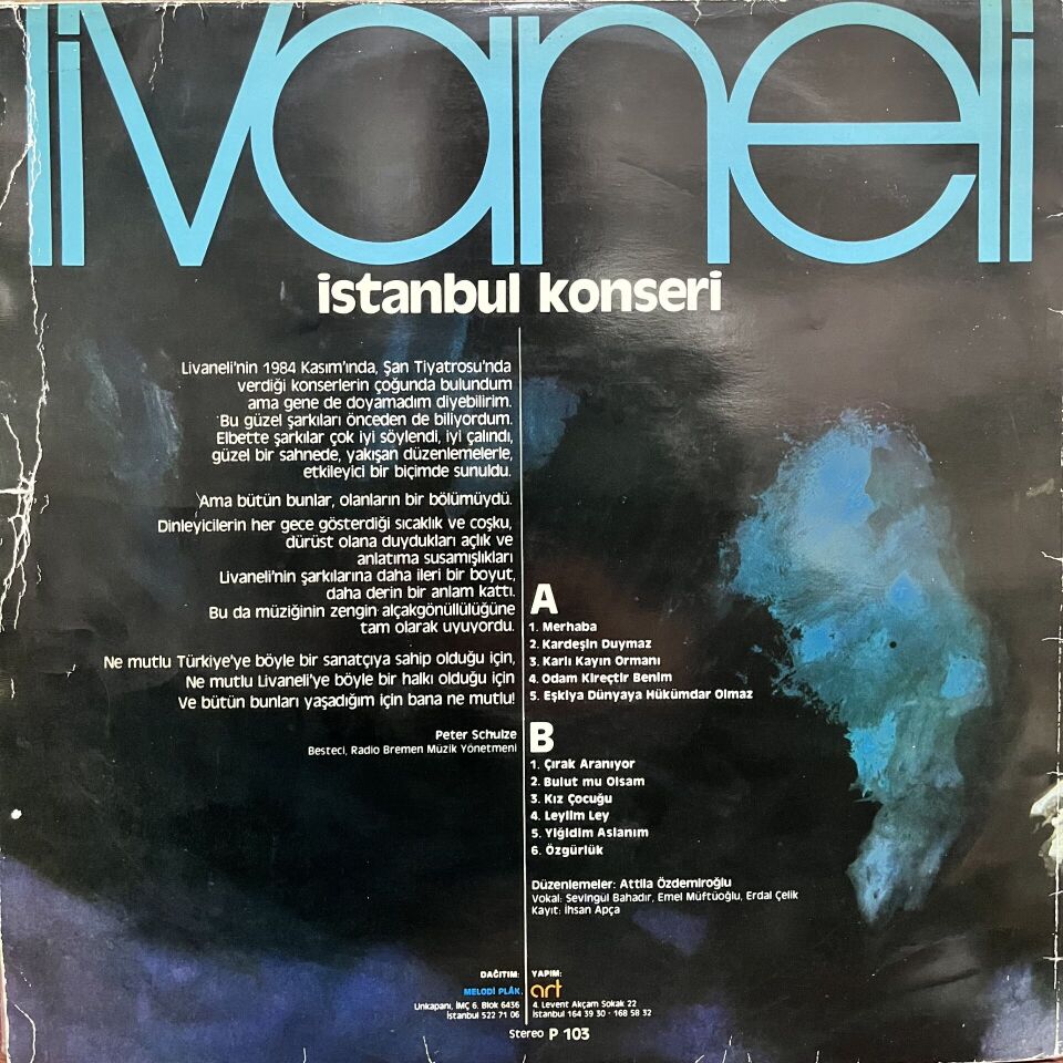 ZÜLFÜ Livaneli* – İstanbul Konseri