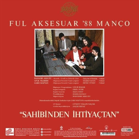 Barış Manço - Full Aksesuar 88 / Sahibinden İhtiyaçtan Renkli Plak