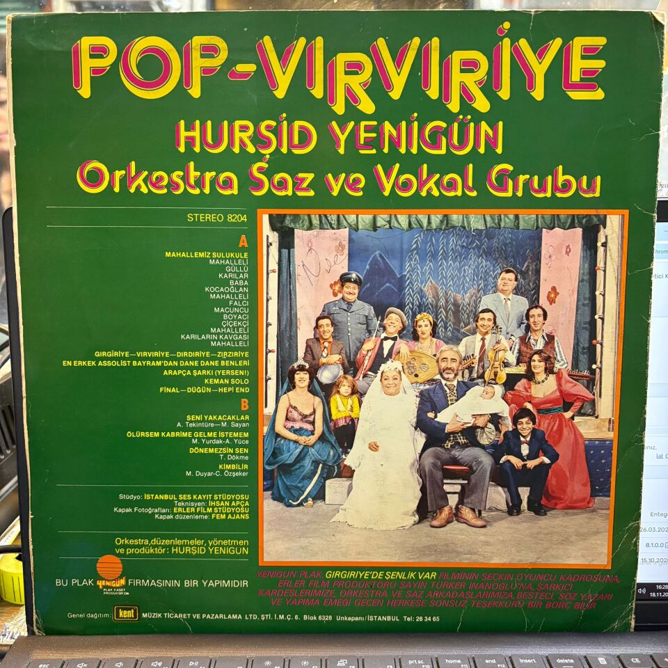Hurşid Yenigün Orkestra Saz Ve Vokal Grubu – Pop Vırvıriye