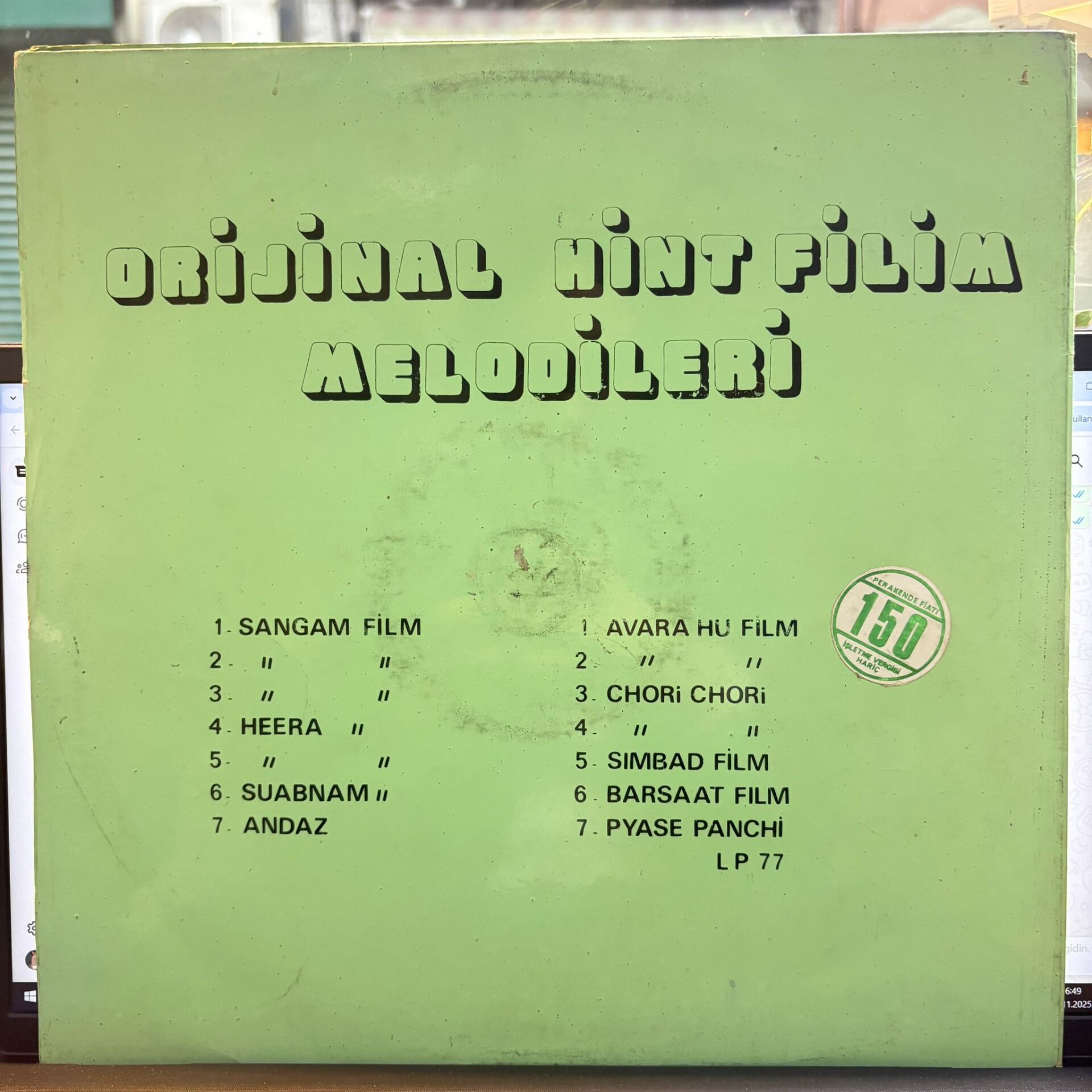 Various – Orijinal Hint Filim Melodileri