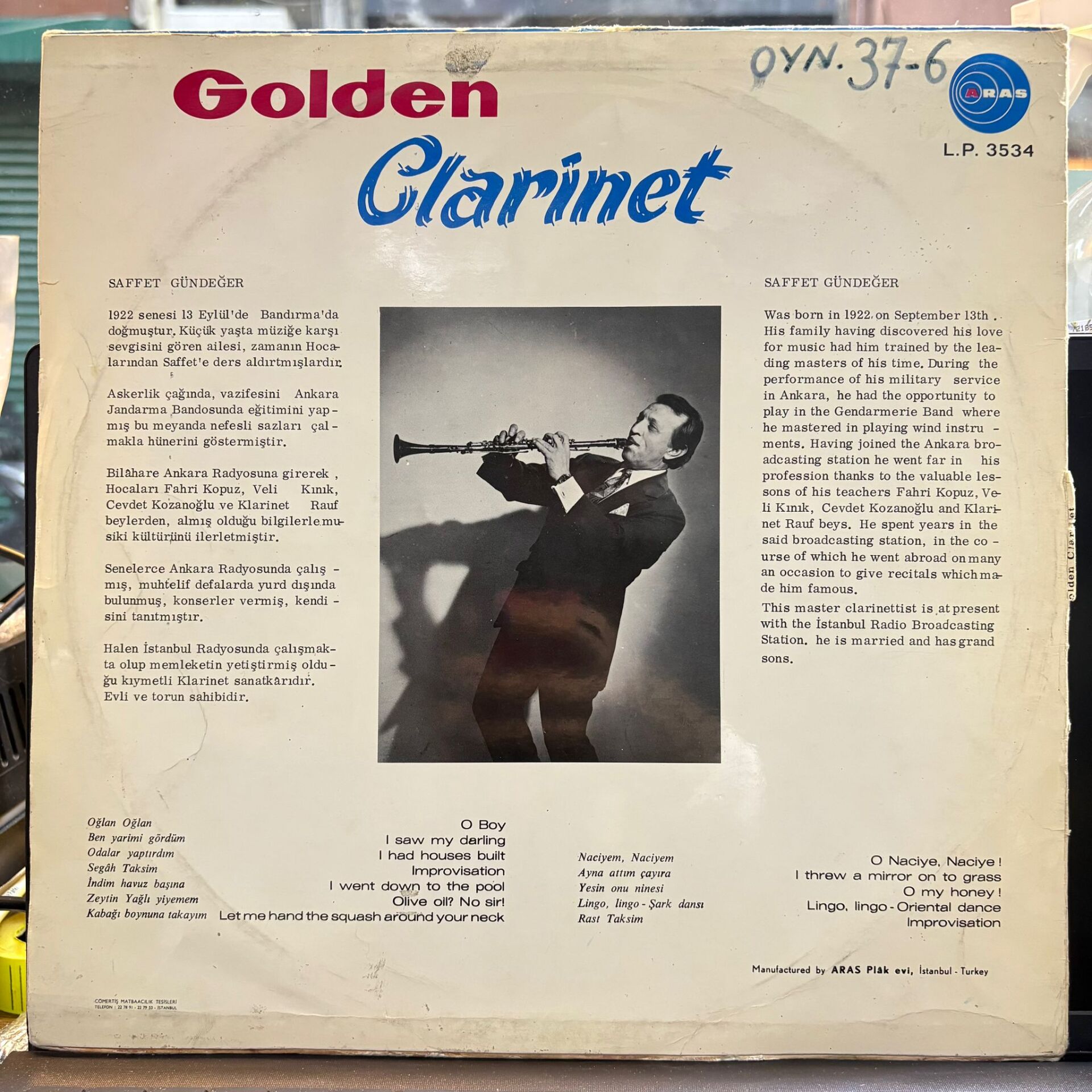 Saffet Gündeger – Golden Clarinet
