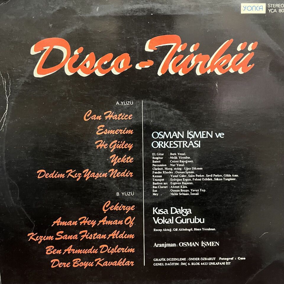 Osman İşmen Ve Orkestrası*, Kısa Dalga Vokal Grubu – Disco-Türkü