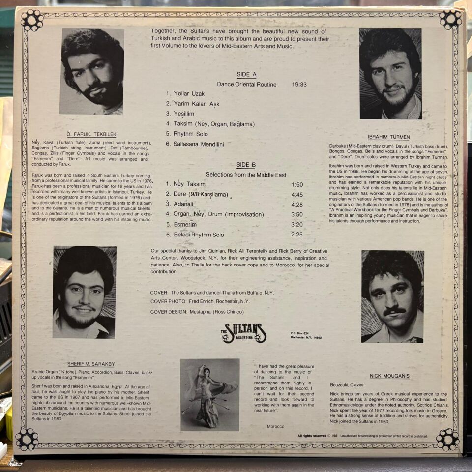 The Sultans Middle Eastern Band – Volume 1