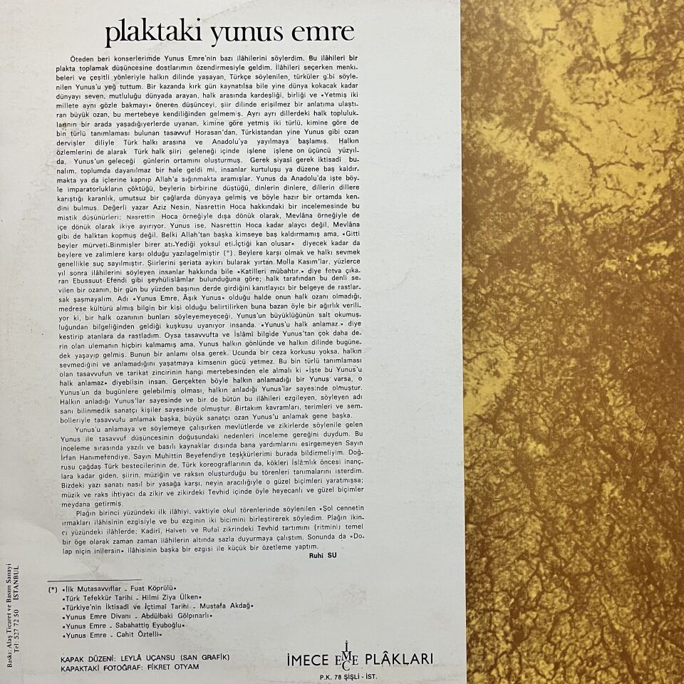 Ruhi Su – Yunus Emre