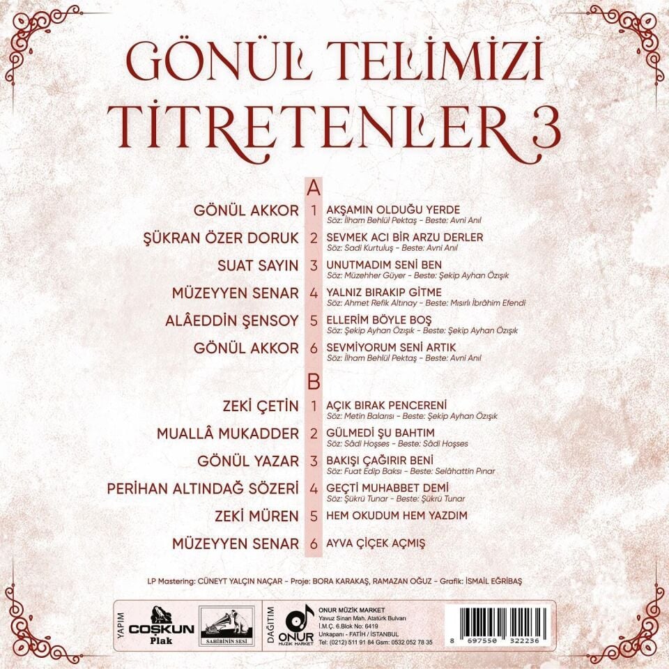 Gönül Telimizi Titretenler 3  Plak