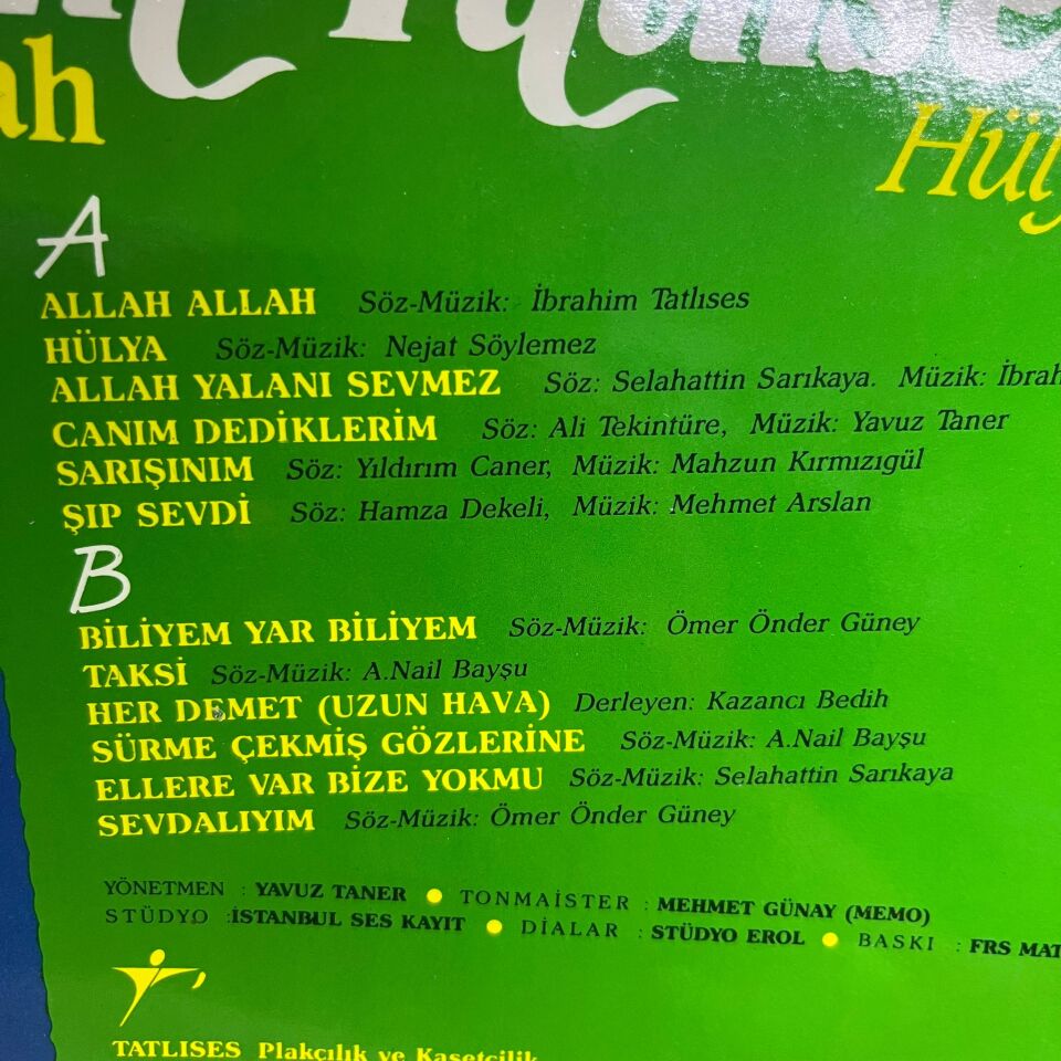 İbrahim Tatlıses – Allah Allah / Hülya