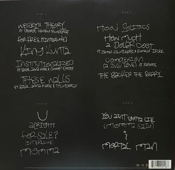 Kendrick Lamar - To Pimp A Butterfly 2'li Plak