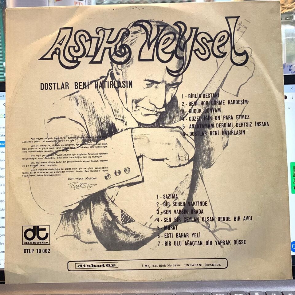 Aşık Veysel –Dostlar Beni Hatırlasın