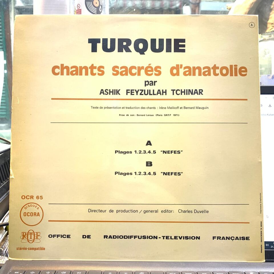 Aşık Feyzullah Tchinar * –Turquie: Chants Sacrés D'Anatolie