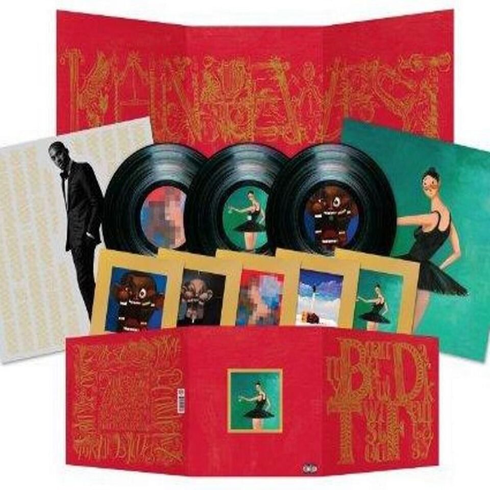 Kanye West - My Beautiful Dark Twisted Fantasy 3'lü Plak