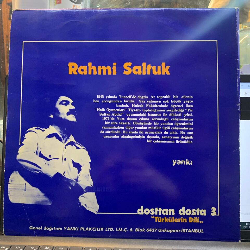 Rahmi Saltuk –Dosttan Dosta 3 ''Türkülerin Dili''