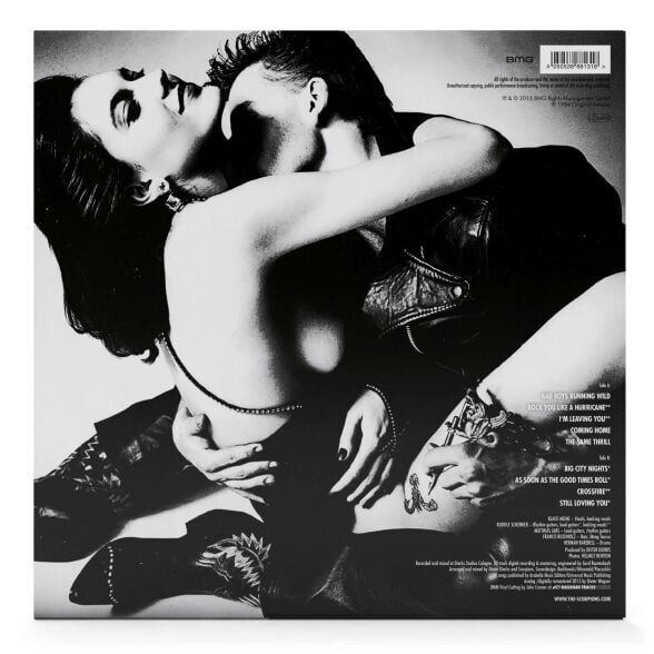 Scorpions - Love At First Sting Silver Plak