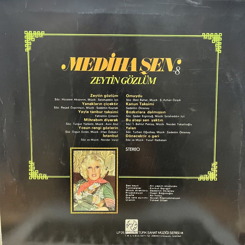 Mediha Şen* – Mediha Şen-8 (Zeytin Gözlüm)