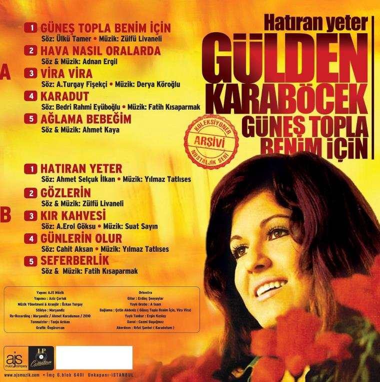 Gülden Karaböcek - Güneş Topla Benim İçin - Hatıran Yeter Plak