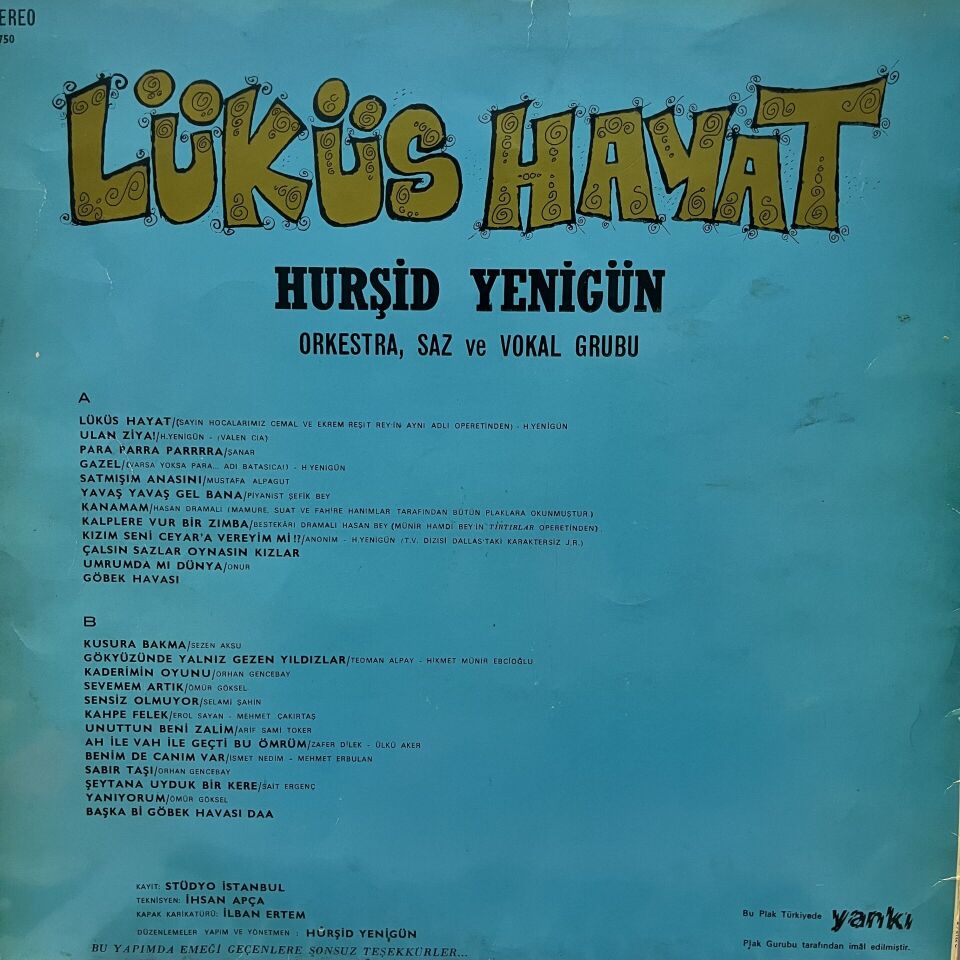 Hurşid Yenigün Orkestra Saz Ve Vokal Grubu – Lüküs Hayat