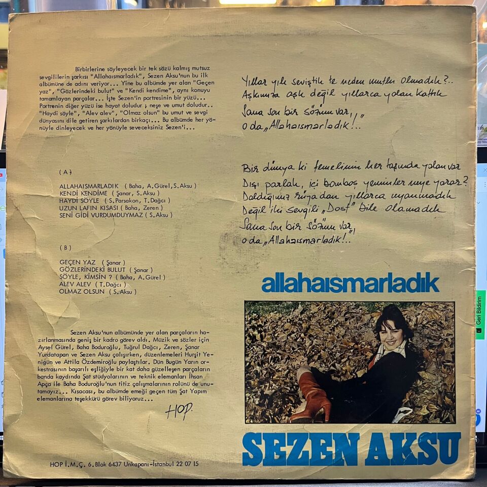 Sezen Aksu – Allahaısmarladık
