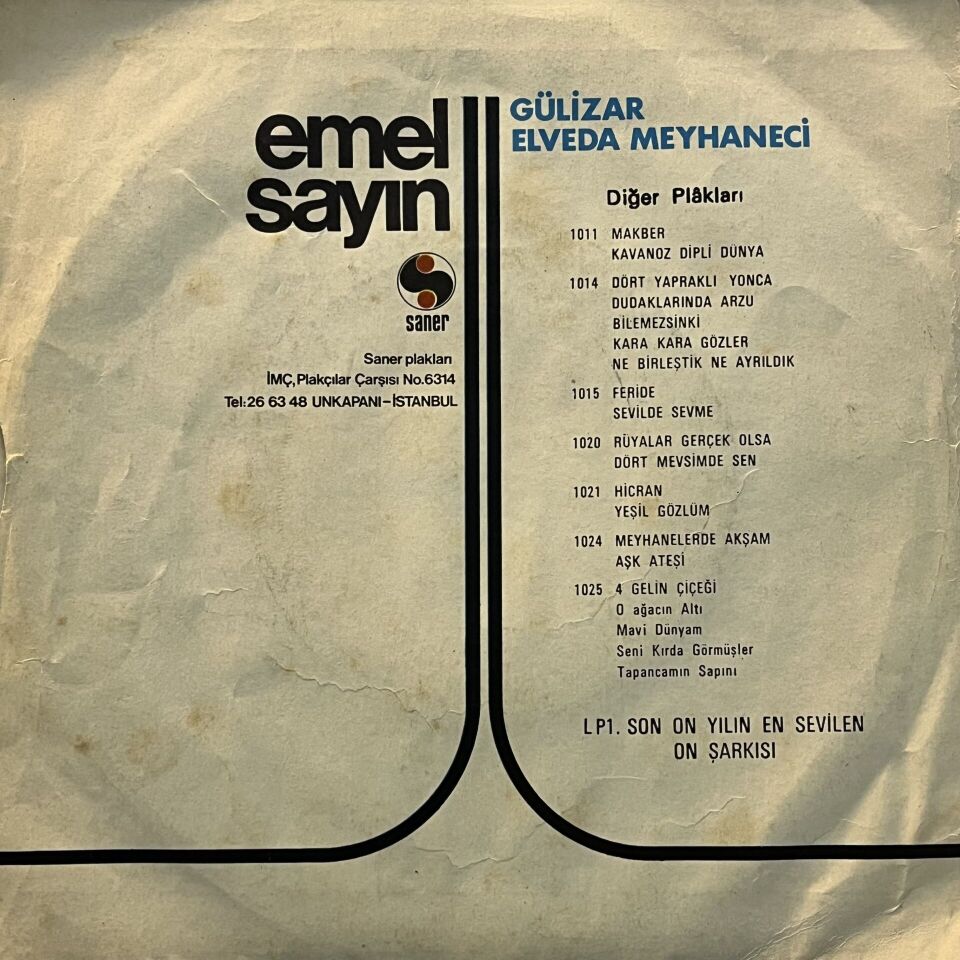 Emel Sayın – Gülizar / Elveda Meyhaneci