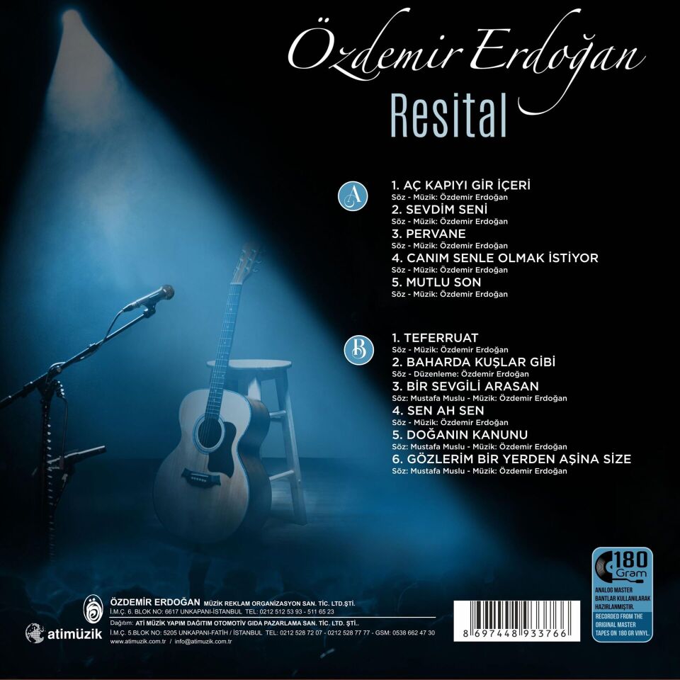 Özdemir Erdoğan - Resital Plak