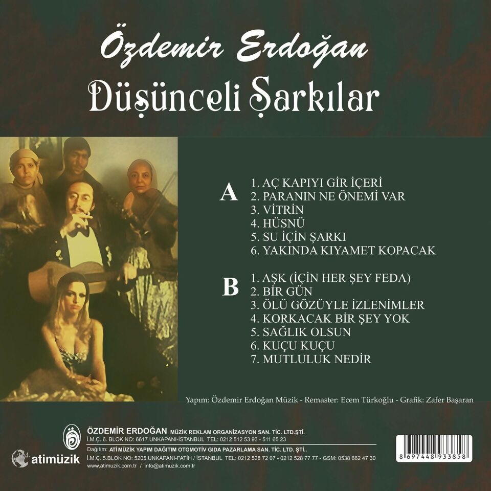 Özdemir Erdoğan - Düşünceli Şarkılar Plak