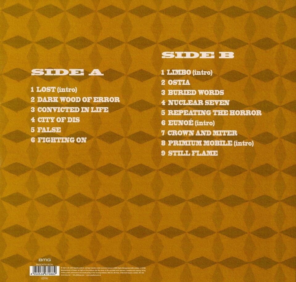 Sepultura - Dante XXI (HalfSpeed Mastering) Plak