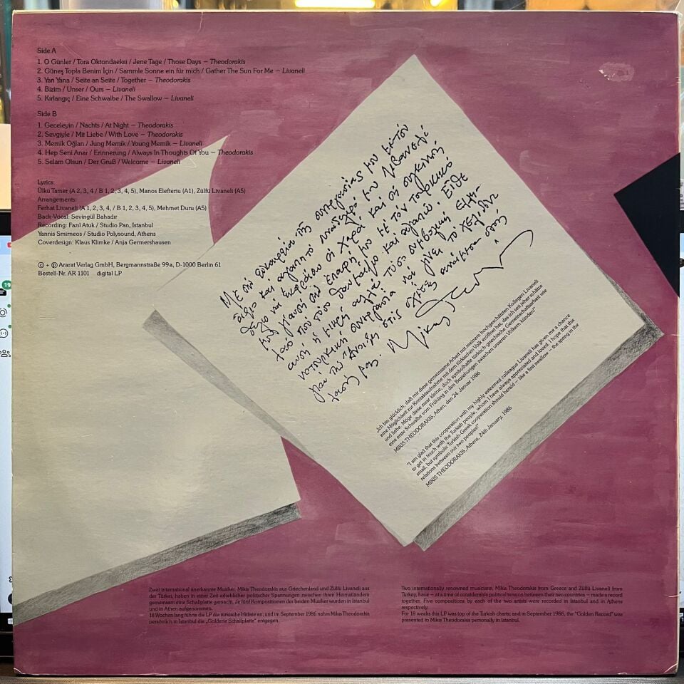 Theodorakis* / Livaneli* – Together