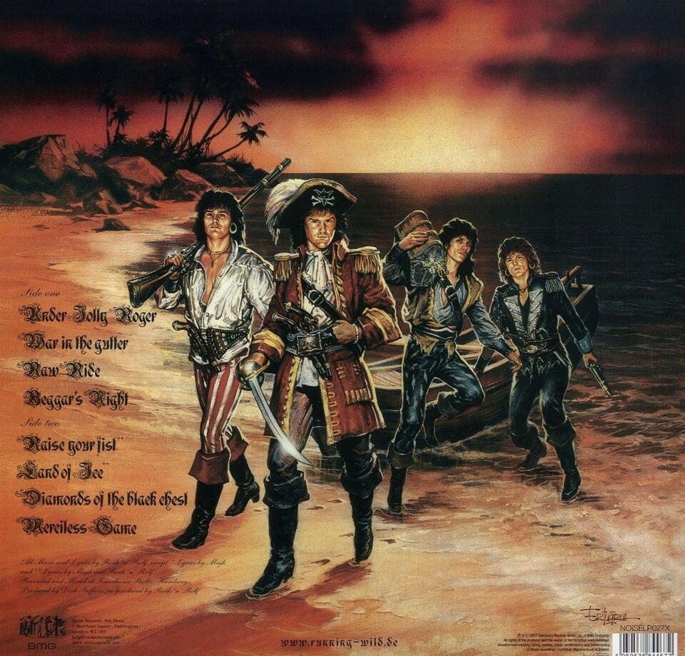 Running Wild – Under Jolly Roger Grey Plak