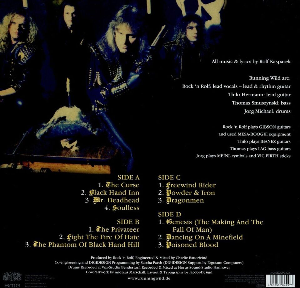 Running Wild - Black Hand Inn 2'li Plak