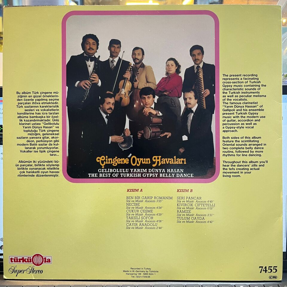 Gelibolulu Yarım Dünya Hasan* – Çingene Oyun Havaları