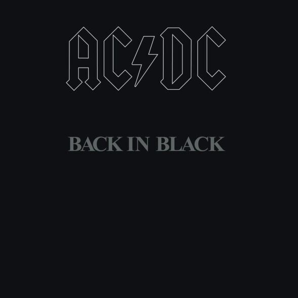 AC DC - Back in Black Plak