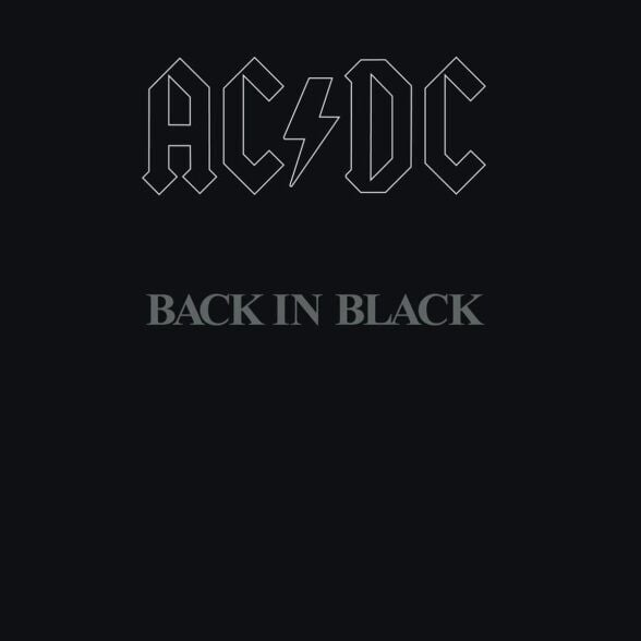 AC DC - Back in Black Plak