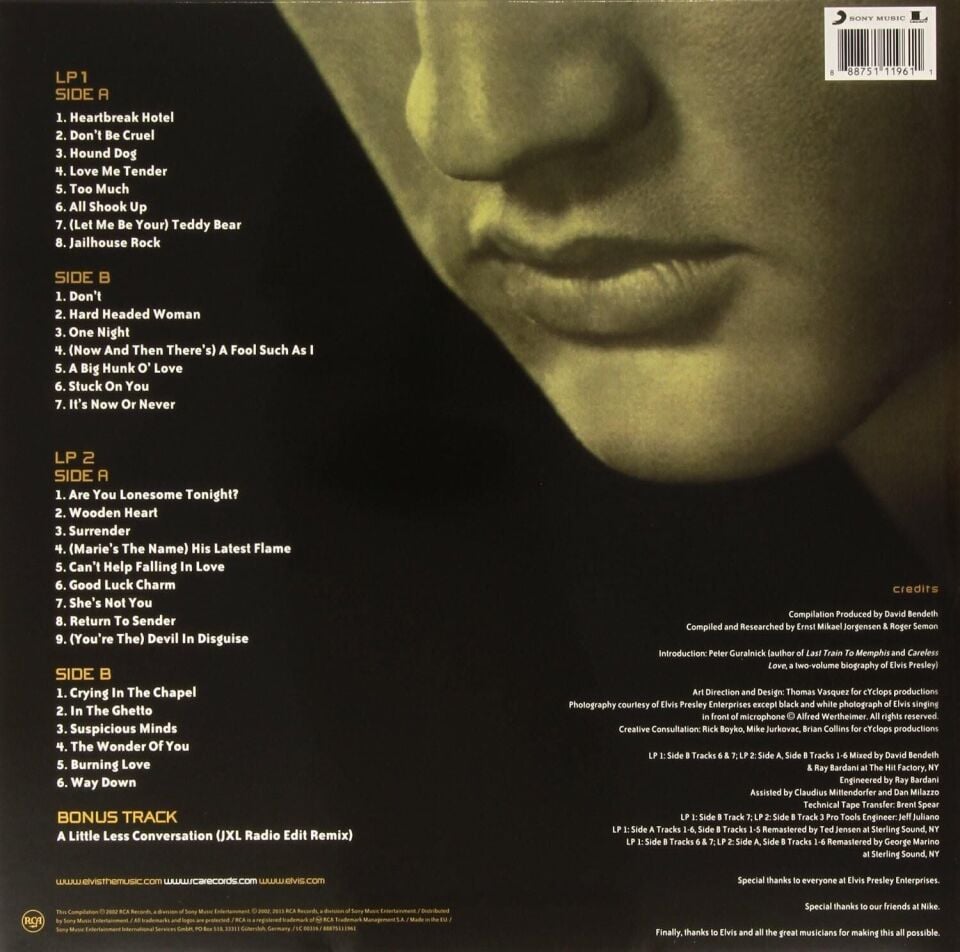 Elvis Presley - Elvis 30 #1 Hits Gold 2'li Plak