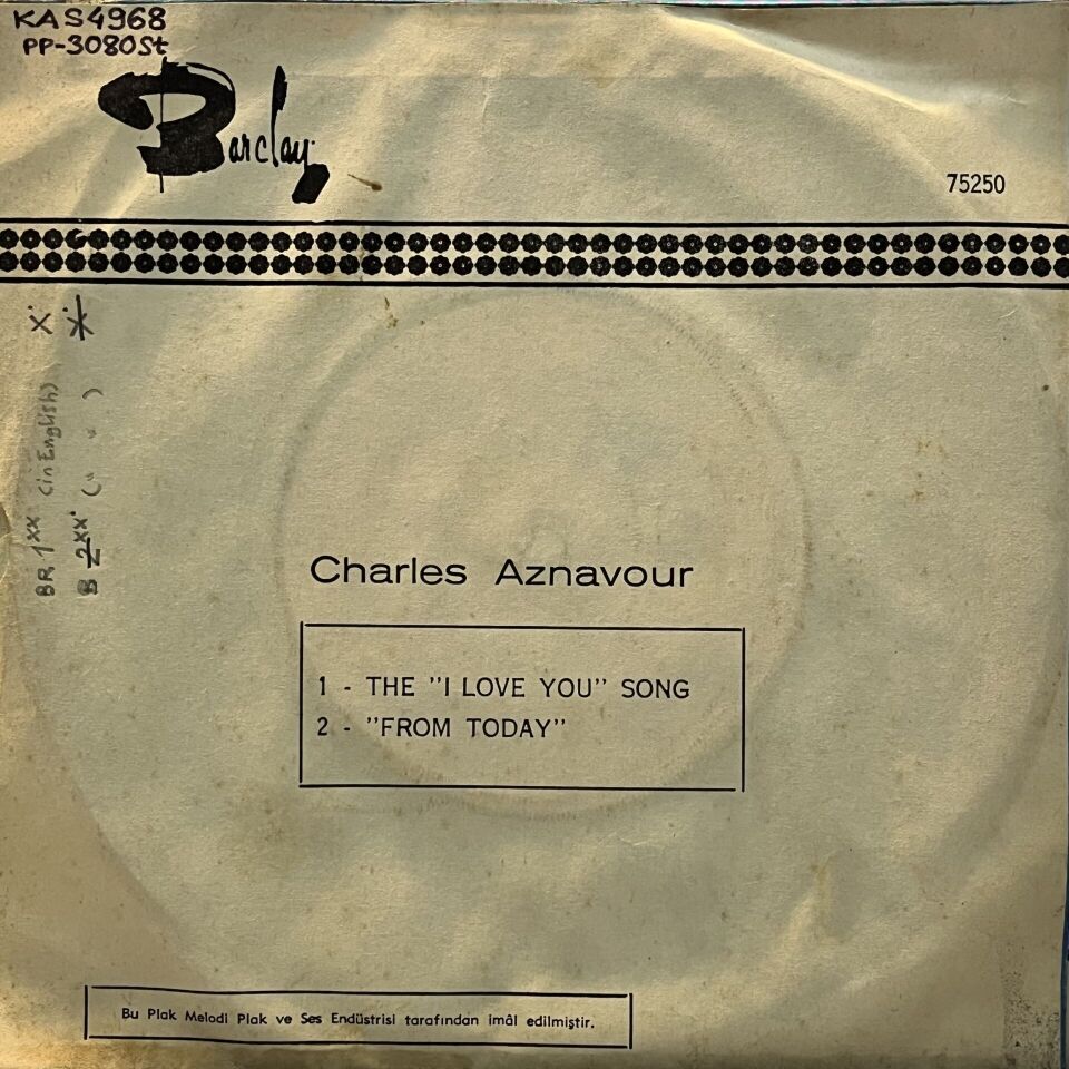 Charles Aznavour – The ''I Love You Song'' (Je T'aime)
