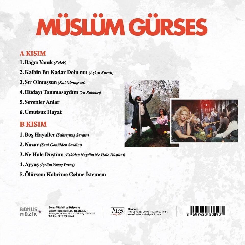 Müslüm Gürses - Bağrı Yanık (Umutsuz Hayat) Plak