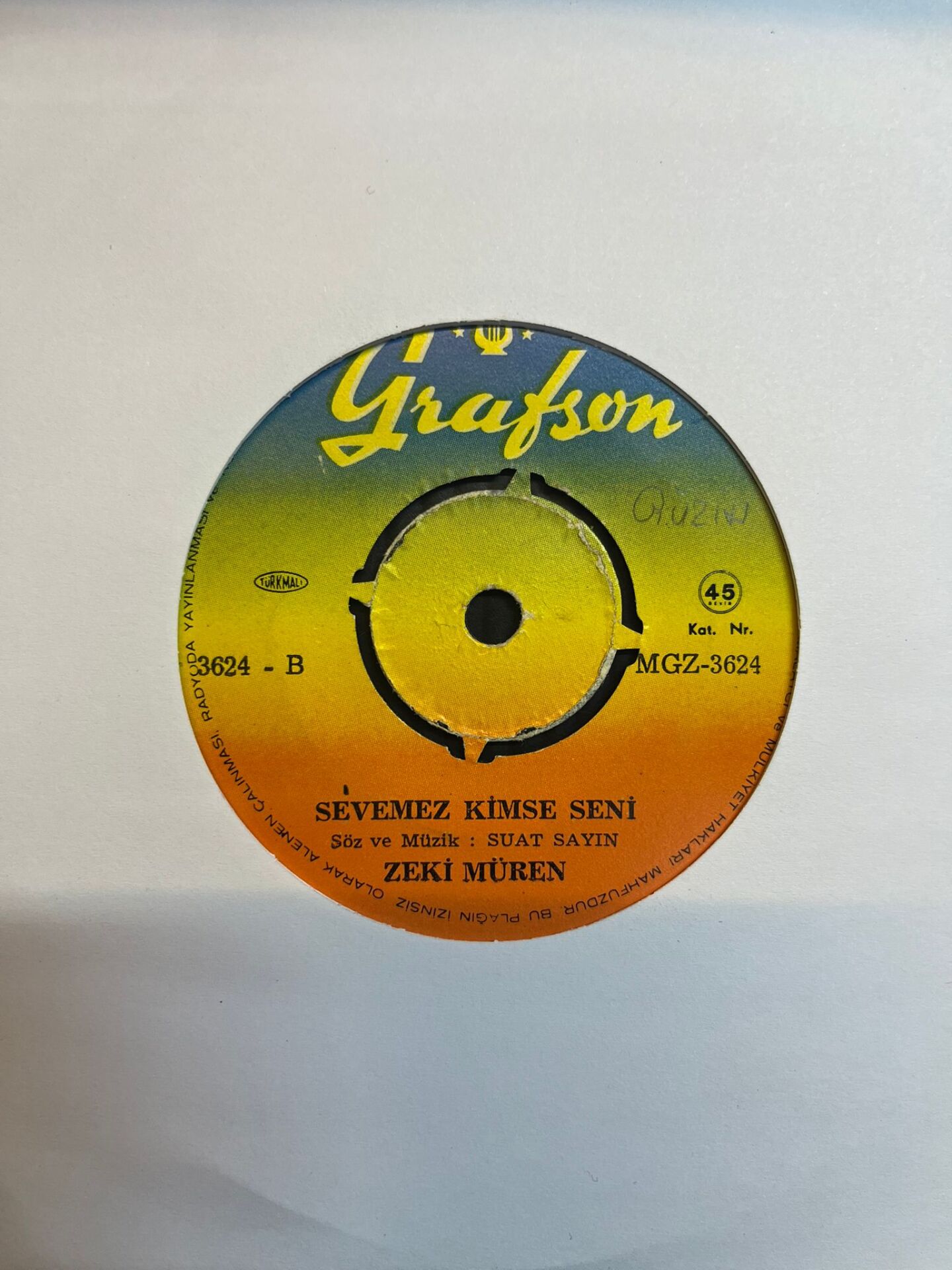 Zeki Müren – Bütün Meyhaneler Benim Olsun / Sevemez Kimse Seni