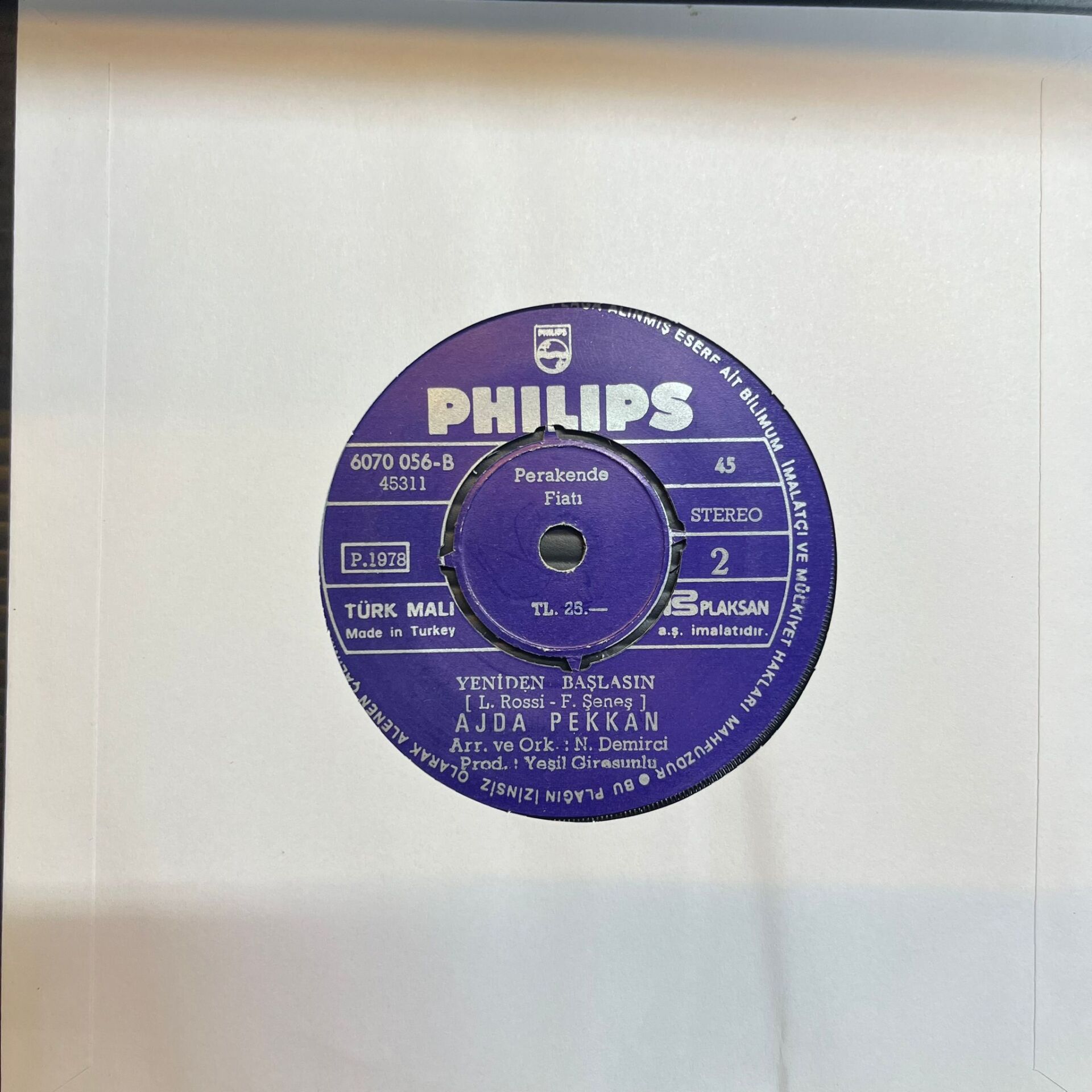 Ajda Pekkan – Ya Sonra / Yeniden Başlasın