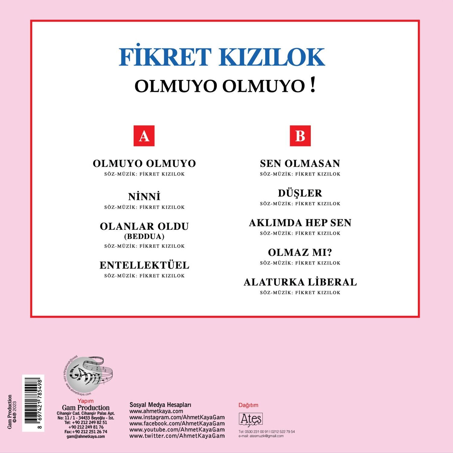 Olmuyo Olmuyo - Plak Fikret Kızılok