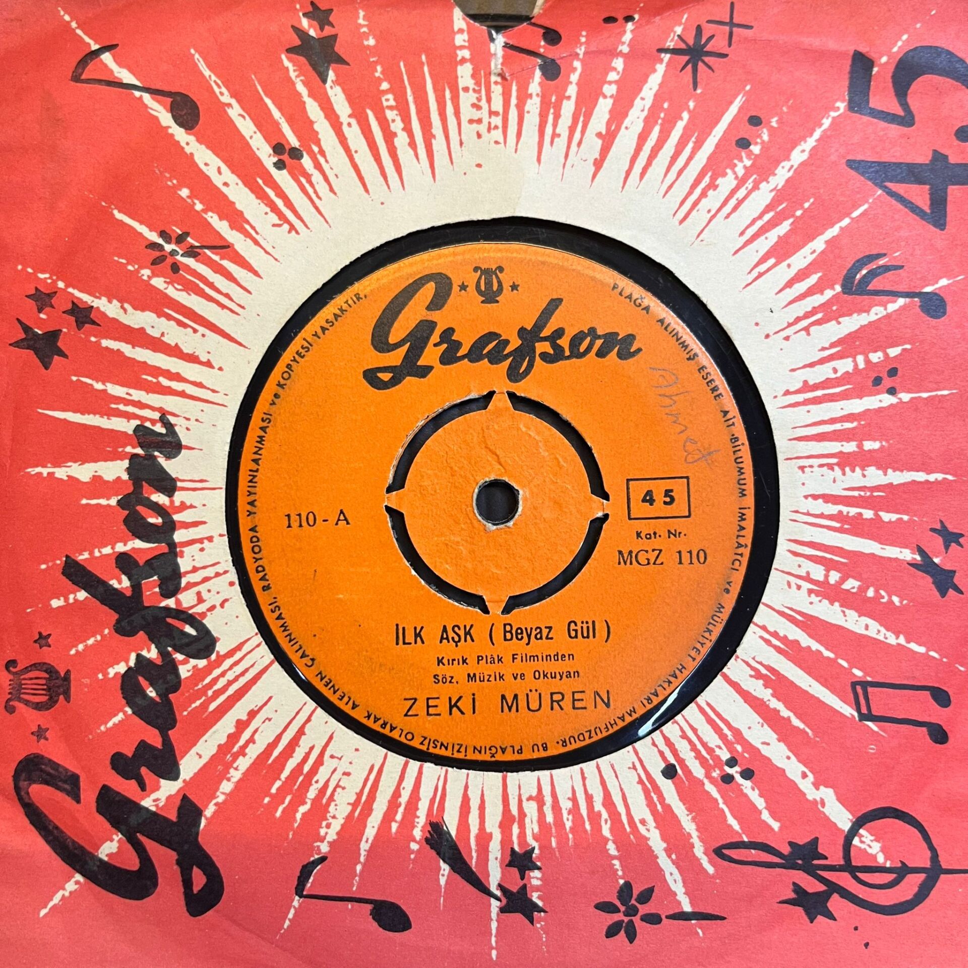 Zeki Müren – kaşık havası/ilk aşk (beyaz gül)