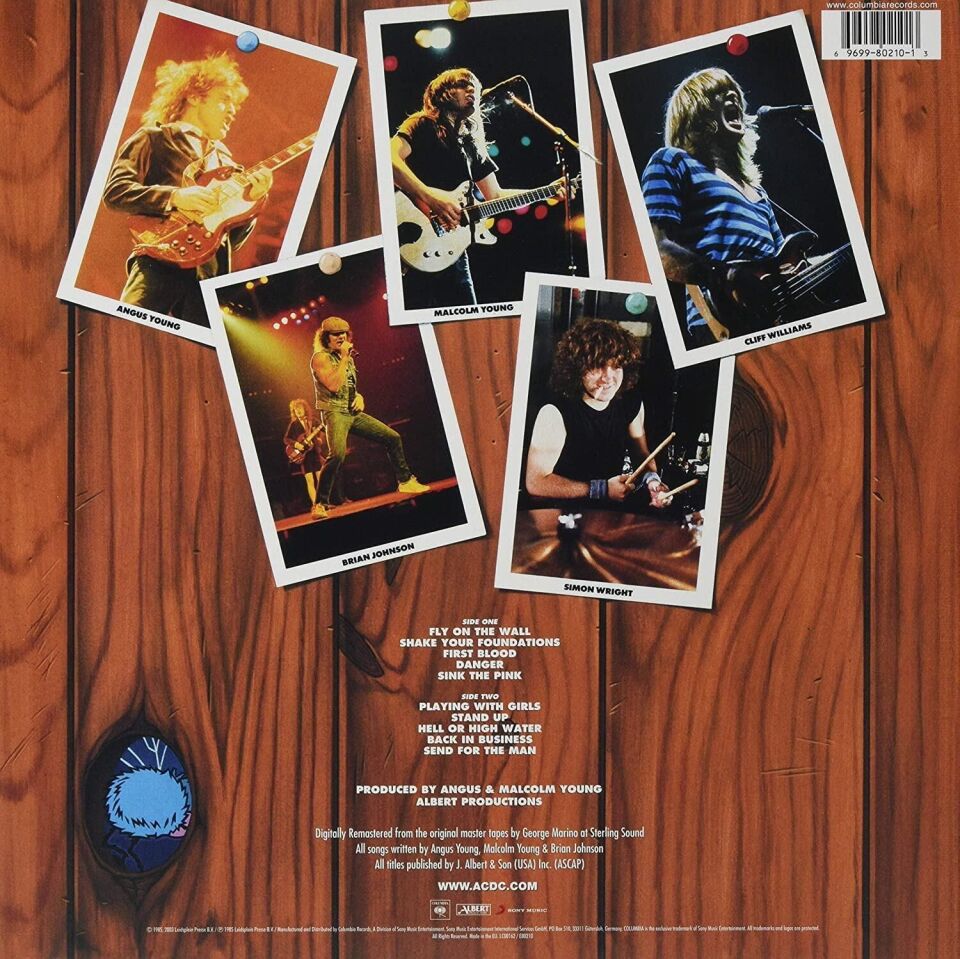 AC DC – Fly On The Wall Plak