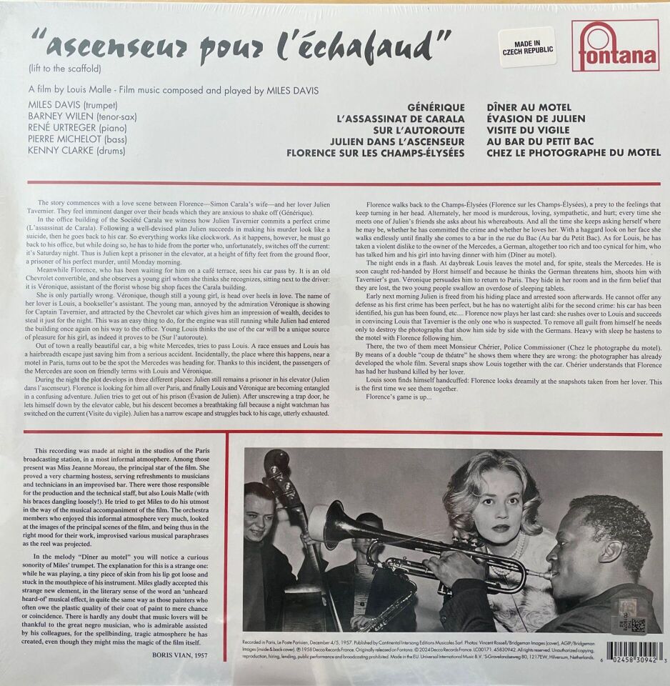 Miles Davis – Ascenseur pour Lechafaud Plak