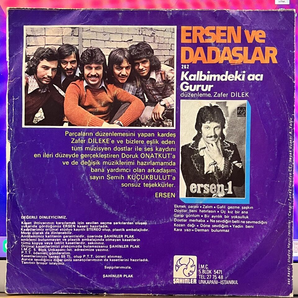 Ersen ve Dadaşlar – Kalbimdeki Acı / Gurur