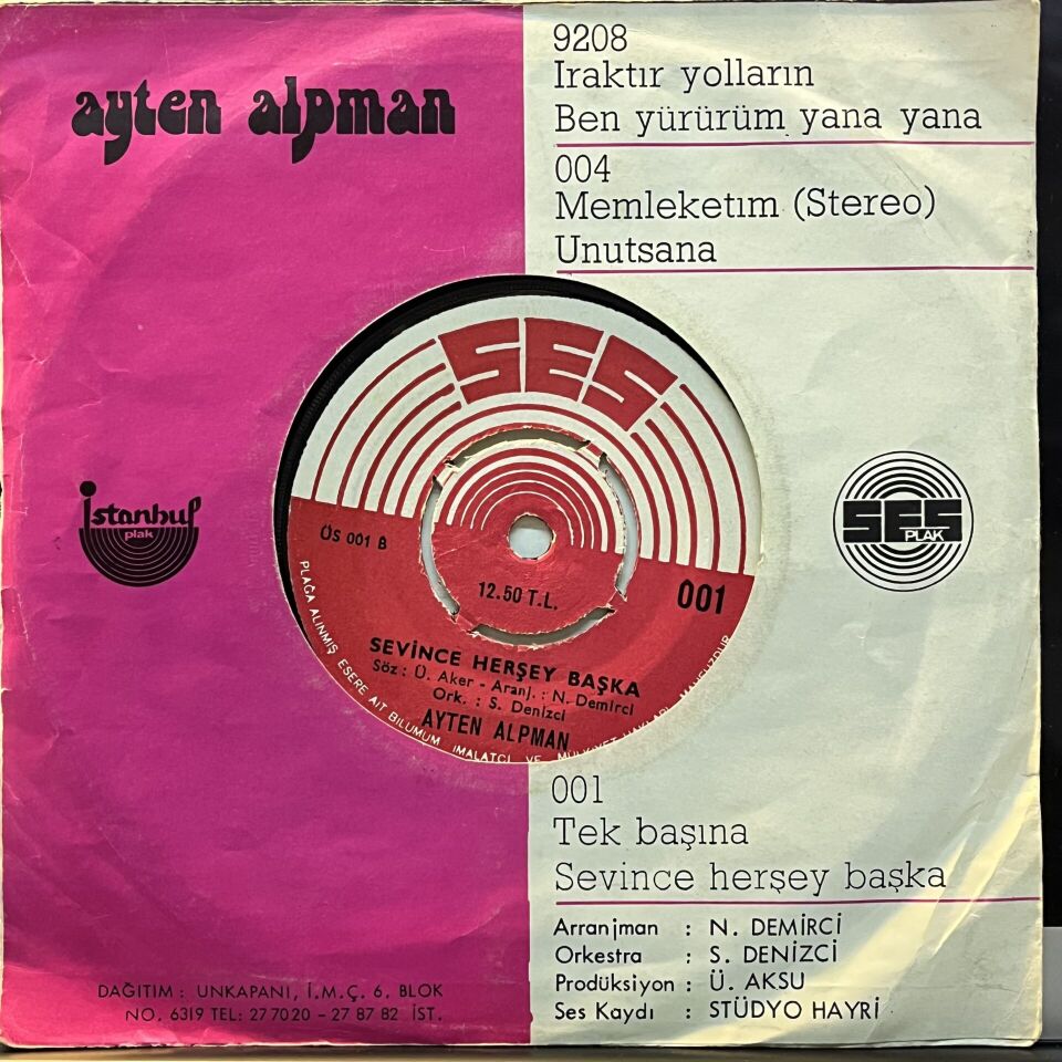 Ayten Alpman – Tek Başına / Sevince Her Şey Başka