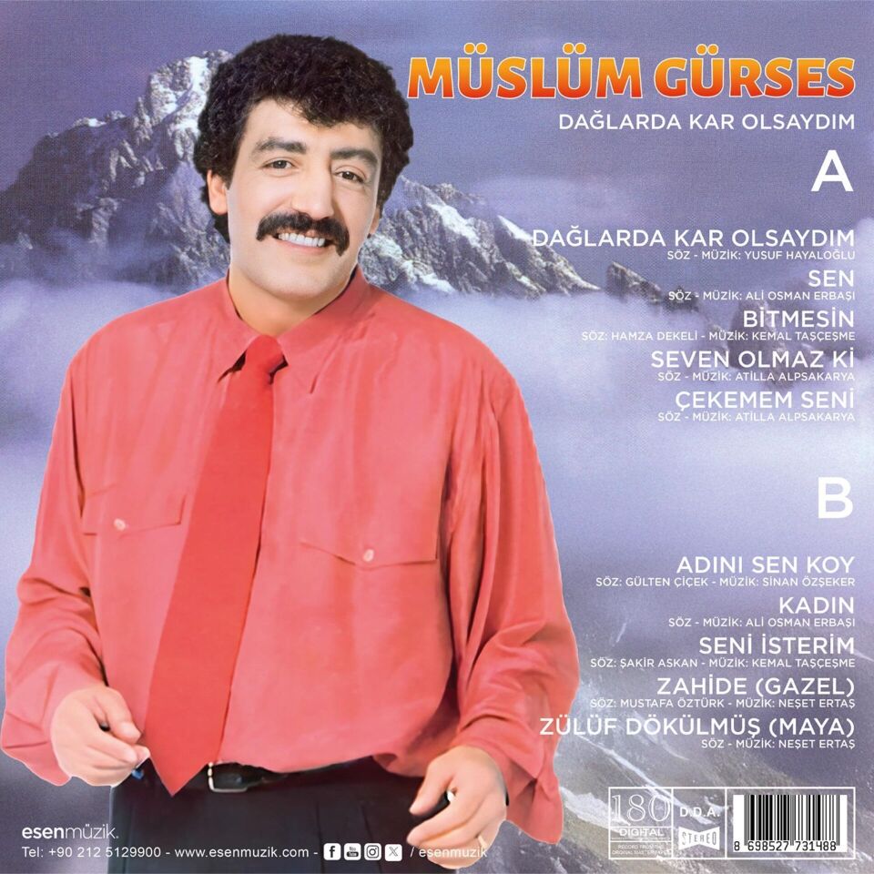 Müslüm Gürses - Dağlarda Kar Olsaydım Plak
