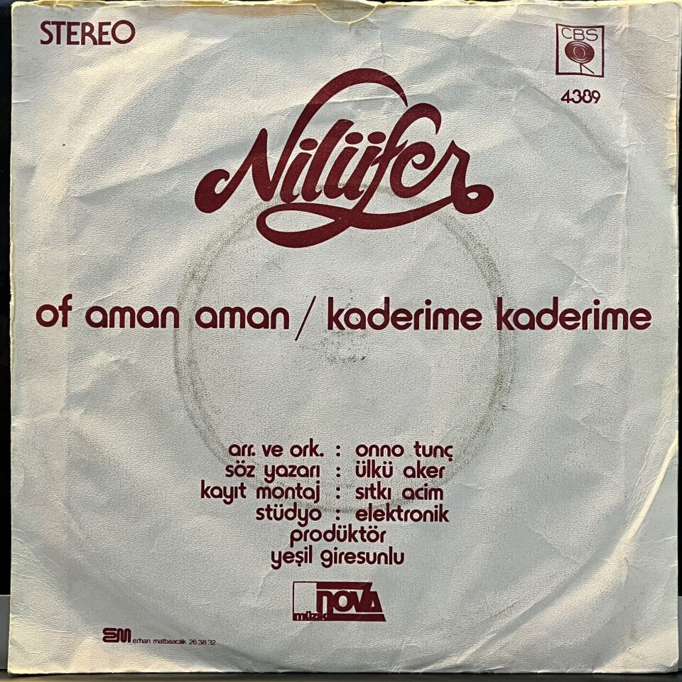Nilüfer – Of Aman Aman / Kaderime Kaderime