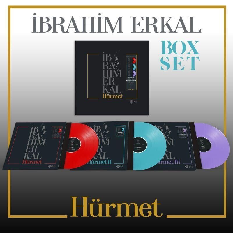 İbrahim Erkal Hürmet 3 Plak Box Set Renkli