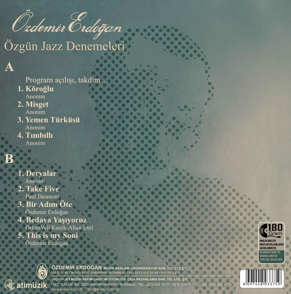 Özdemir Erdoğan - Özgün Jazz Denemeleri Plak