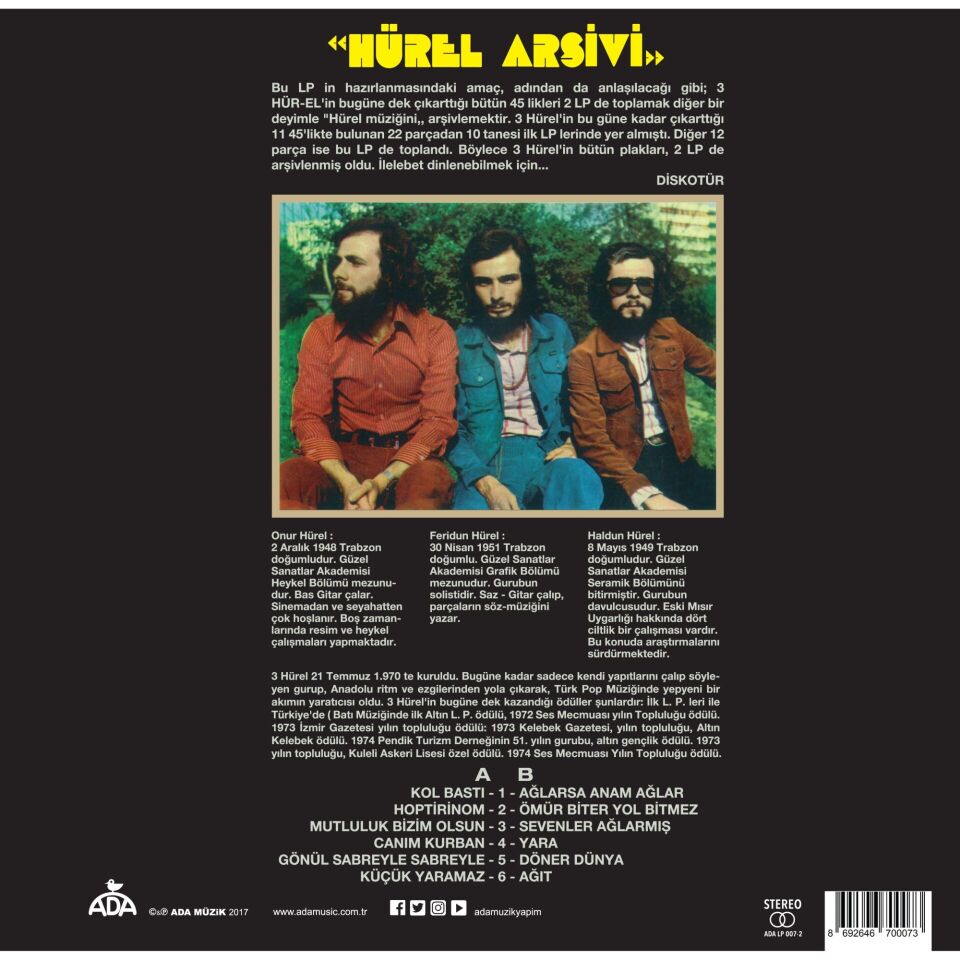 3 Hürel - Hürel Arşivi Sevenler Ağlarmış Plak
