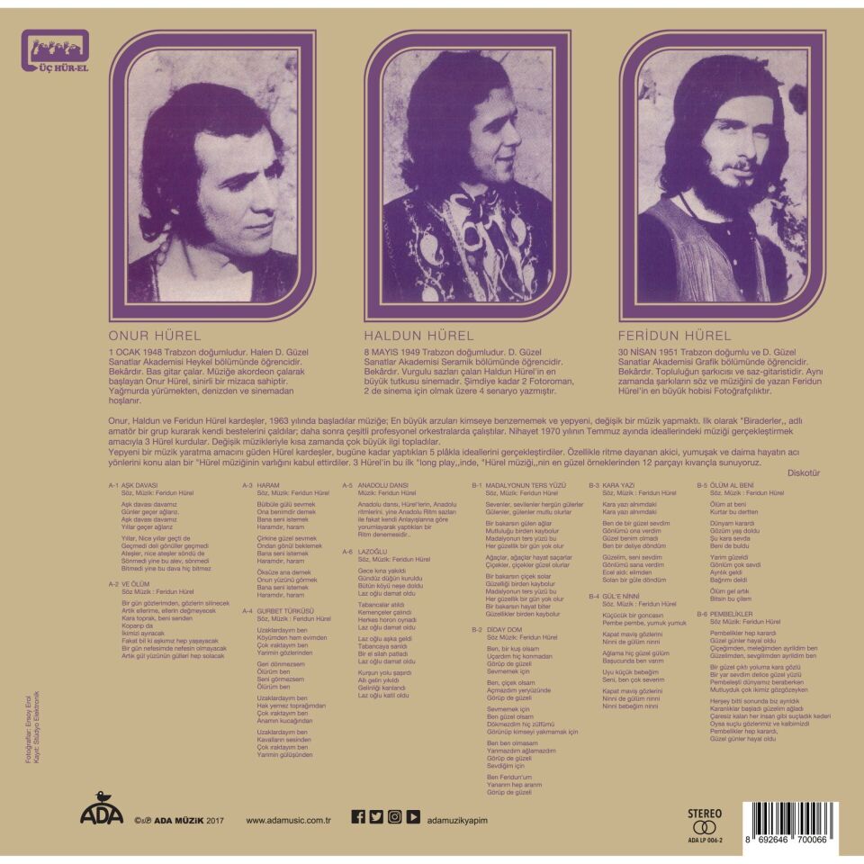 3 Hürel - Volume 1 Plak