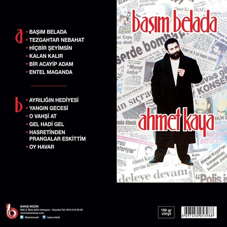 Ahmet Kaya - Başım Belada Plak
